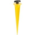 AGT Aluminium-Erdspiess für LED-Fluter, 17 cm, gelb