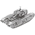Playtastic 3D-Bausatz Panzer aus Metall im Massstab 1:100, 48-teilig