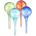 Royal Gardineer 4er-Set Giessfrei-Bewässerungs-Kugeln aus Glas, bunt, Ø 6 cm