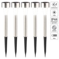 Pearl 5er-Set Mini-Solar-LED-Wegeleuchten mit Dämmerungssensor, IP44