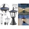 Royal Gardineer Solar-LED-Stand- & Wandlaterne, PIR-Sensor, Dämmerungssensor, 300 lm