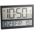 infactory Digitale Wanduhr mit Jumbo-LCD-Display, Innentemperatur-Anzeige