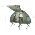 Semptec, Semptec Urban Survival Technology 4in1-Zelt mit Feldbett, Winter-Schlafsack, Matratze und Sonnenschutz