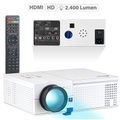 SceneLights LED-LCD-Beamer mit Media-Player, 1280 x 800 Pixel (HD) und 2.400 Lumen