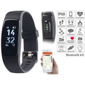 newgen medicals, newgen medicals Premium-GPS-Fitness-Armband mit XL-Touch-Display, 14 Sportarten, IP68