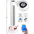 Sichler Haushaltsgeräte, Sichler Haushaltsgeräte Turmventilator mit WLAN & App, für Amazon Alexa & Google Assistant