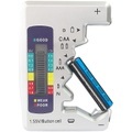 Kompakter Multi-Batterietester mit LCD-Display für gängige Batterien / Batterietester