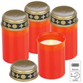 Pearl, Pearl 4er-Set flackernde Grablicht-LED-Kerze, Batteriebetrieb, 12 cm hoch