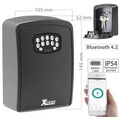 Xcase, Mini-Schlüssel-Safe SAF-100.app mit Bluetooth und App, IP54
