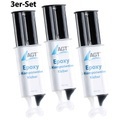 AGT Epoxy 2-Komponenten-Kleber, hohe Belastbarkeit: 23 N/mm², 3er-Pack