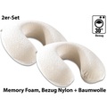 newgen medicals Wellness-Nackenhörnchen aus thermoaktivem Memory-Foam, 2er-Set