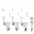 Luminea LED-Lampe E27, 15 W, 1350 lm, A+, tagelichtweiss (6.500 K), 4er-Set
