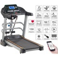 newgen medicals Profi-Laufband & Fitness-Station, App, Bluetooth, 18 km/h, 1.865 Watt