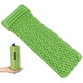 Semptec Urban Survival Technology Outdoor-Luftmatratze mit integriertem Kopfkissen, aufblasbar, grün