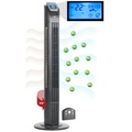 Sichler Haushaltsgeräte, Sichler Haushaltsgeräte 3-stufiger Design-Turmventilator mit Ionisator, 75°-Oszillation, 50 W