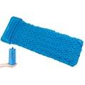 Semptec Urban Survival Technology Outdoor-Luftmatratze mit integriertem Kopfkissen, aufblasbar, blau