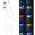 Lunartec Christbaum-Überwurf-Lichterkette, 240 bunte LEDs, 6 Girlanden, je 4 m