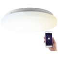 Luminea Home Control WLAN-LED-Deckenleuchte für Amazon Alexa & Google Assistant, CCT, 18 W