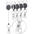 General Office 5er-Set Schlüssel- und Ausweis-Jojos, extra starke Feder & Gürtelclip