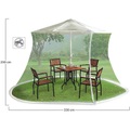 infactory Moskitonetz für Sonnenschirme, 330 x 250 cm, 220 Mesh, weiss