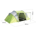 Semptec Urban Survival Technology 4-Personen-Tunnelzelt mit 2 Schlafkabinen, 3.000 mm Wassersäule
