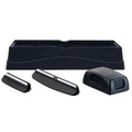 Rosenstein & Söhne 4-teiliges Schleifstein-Zubehör-Set mit Halter, Winkelhilfen & Glätter