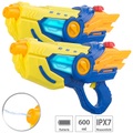 Speeron, Speeron 2er-Set batteriebetriebene Wasserpistolen, LED-Lichteffekt, je 600 ml