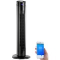 Sichler Haushaltsgeräte Turmventilator, Ionisator, WLAN & App, Siri, Alexa & Google Assistant