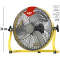 Sichler Haushaltsgeräte Akku-Vollmetall-Bodenventilator, bis 1.200 U/Min., Ø 30 cm, 15.000 mAh