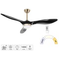 Sichler Haushaltsgeräte 2in1-Deckenventilator & LED-Lampe, 1000 lm, Timer, bürstenloser Motor