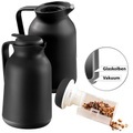 Rosenstein & Söhne 2er-Set 2in1-Vakuum-Isolierkannen für Kaffee und Tee, mit Teesieb, 1 l