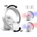 Sichler Haushaltsgeräte Rotorloser 360°-Tischventilator & Heizlüfter, Oszillation, bis 1.100 W