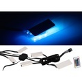 Lunartec LED-Glasbodenbeleuchtung mit Fernbedienung, 4 Klammern mit 12 RGB-LEDs
