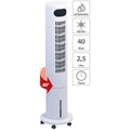 Sichler Haushaltsgeräte, Sichler Haushaltsgeräte 3in1-Turmventilator, Luftkühler & -befeuchter, 80° Oszillation, 40 W