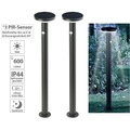 Lunartec 2er-Set Premium-LED-Solar-Wegeleuchte, PIR-Sensor, Nachtlicht, 600 lm