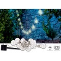 Lunartec, Lunartec Solar-LED-Lichterkette im Glühbirnen-Look, 12 Birnen, warmweiss, 8,5 m