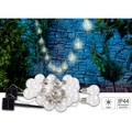 Lunartec Solar-LED-Lichterkette im Glühbirnen-Look, 12 Birnen, 8,5 m, 2er-Set