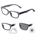 infactory Selbsttönende Lesebrille mit UV-Schutz 400, +3,0 Dioptrien