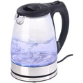Rosenstein & Söhne, Rosenstein & Söhne Glas-Wasserkocher mit blauer LED-Beleuchtung, 2.200 Watt, 1,7 Liter