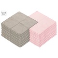 Sichler Beauty Mikrofaser-Kosmetiktücher zur Gesichtspflege, 30 Stk,rosa,grau,30x30cm