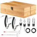 Carlo Milano, Carlo Milano 2x 5-teiliges Sommelier-Set in edler Geschenkbox für 1 Weinflasche