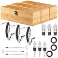 Carlo Milano, Carlo Milano 3x 5-teiliges Sommelier-Set in edler Geschenkbox für 1 Weinflasche