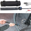 AGT Professional Kompakte Akku-Kompressor-Luftpumpe mit LCD-Display & LED, bis 101 psi