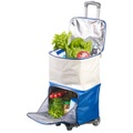 Xcase 2in1-Einkaufs-Tasche-Trolley mit geteilten ISO-Kühltaschen, 45 Liter