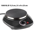 Rosenstein & Söhne Kompakte elektrische Einzel-Kochplatte, 1.000 Watt, 155 mm, stufenlos