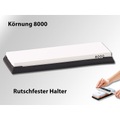 TokioKitchenWare Wasser-Schleifstein für Messer, mit rutschfestem Halter, Körnung 8000