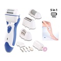 Sichler Beauty, Sichler Beauty 5in1-Akku-Hornhautentferner mit Epilierer, Rasierer, Trimmer, Maniküre