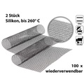 Rosenstein & Söhne, Rosenstein & Söhne 2x Profi-Silikon Dauer-Back- & Grillmatte 42x36cm, antihaft
