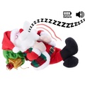 infactory Schlafender Weihnachtsmann mit Atem-Bewegungen und Schnarch-Geräuschen