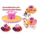 Rosenstein & Söhne, Rosenstein & Söhne Gummibärchen-Maschine und Schokokonfekt-Maker mit Gussformen-Set, 25 W